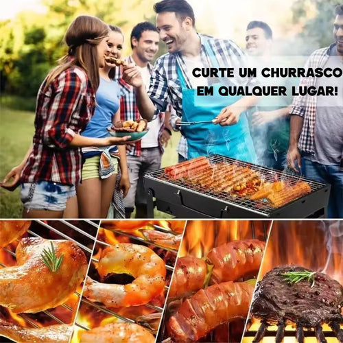 Go-Grill® – Churrasqueira Portátil á carvão para Festas